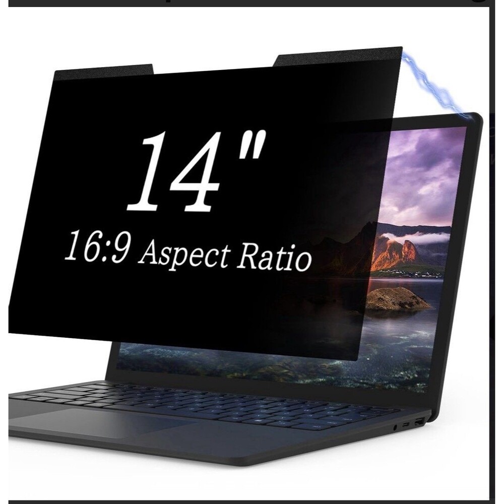 IPROKKO 14” Laptop Privacy Screen 16:9 Magnetic Anti-Glare Filter